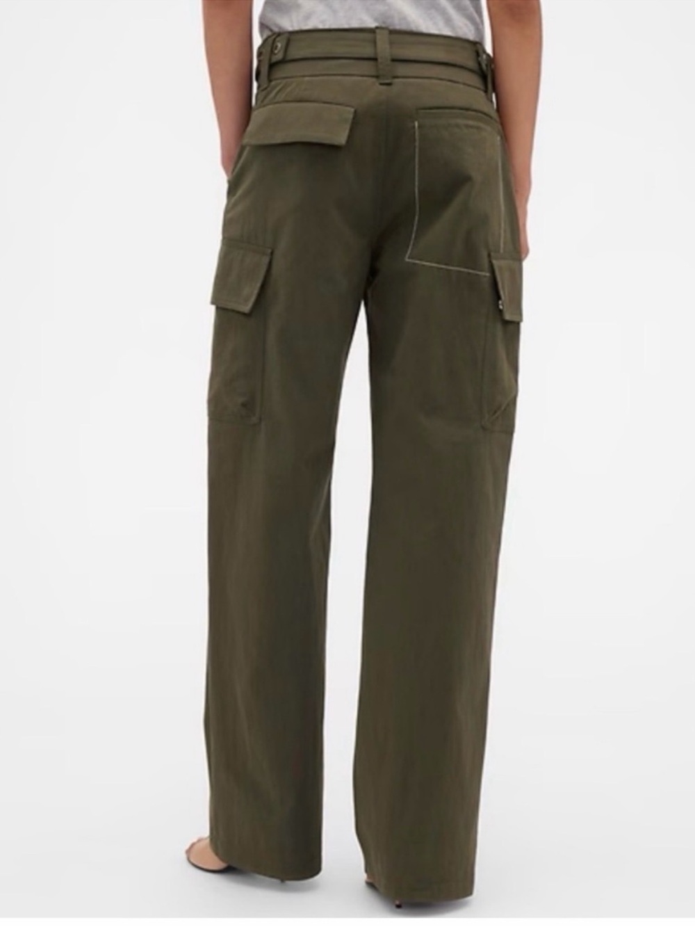 Gap x Victoria Beckham High Rise Cargo Pants Size 4 - Picture 2 of 15
